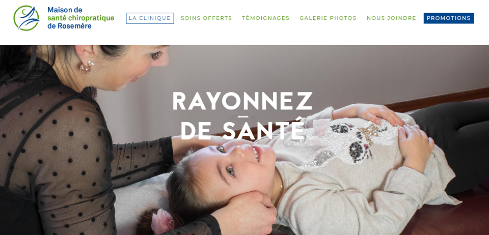 Maison de Sant&eacute; Chiropratique de Rosem&egrave;re en Ligne