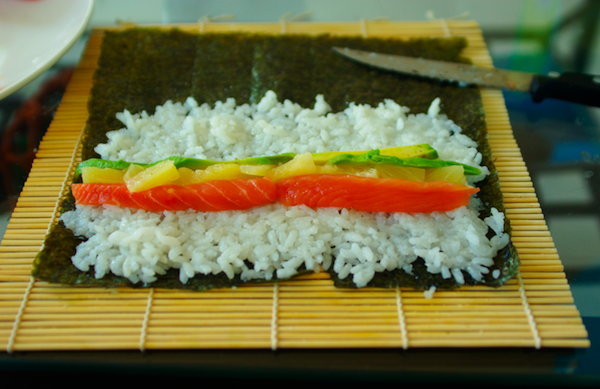 Maki saumon ananas