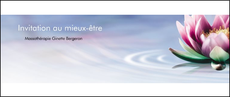Massoth&eacute;rapie Ginette Bergeron en Ligne