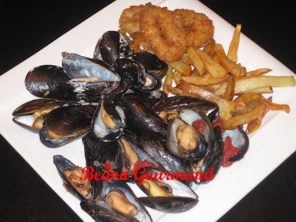 Moules aux tomates et thym, Moules à la crème et Pernod