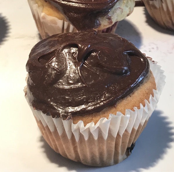 Muffin à la Citrouille et Glaçage au Chocolat