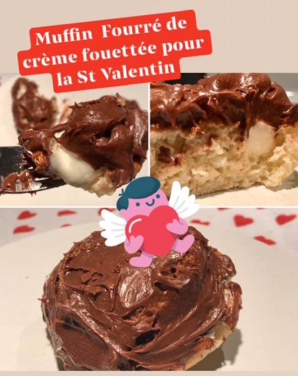 Muffin Fourré de Crème Fouettée 8