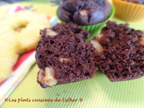 Muffins au Chocolat et Ananas 1