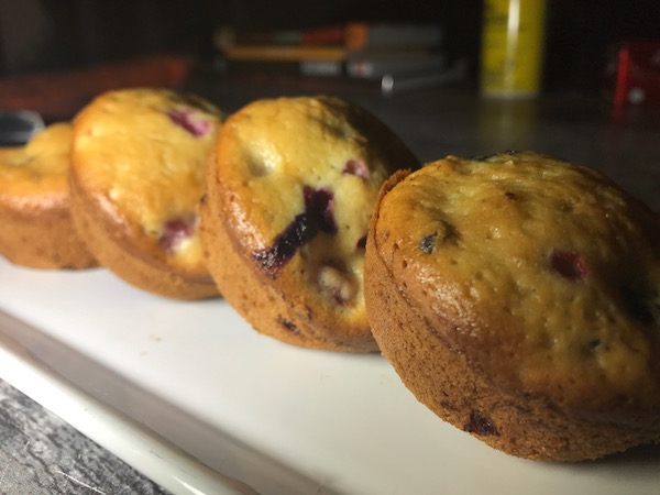 Muffins aux Bleuets et Framboises 4