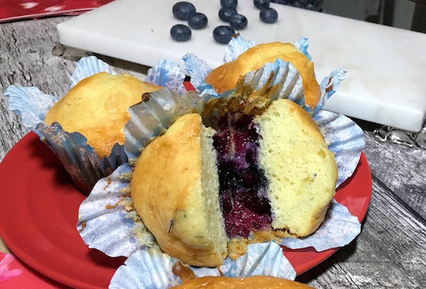 Muffins aux Bleuets pour la St-Valentin 1