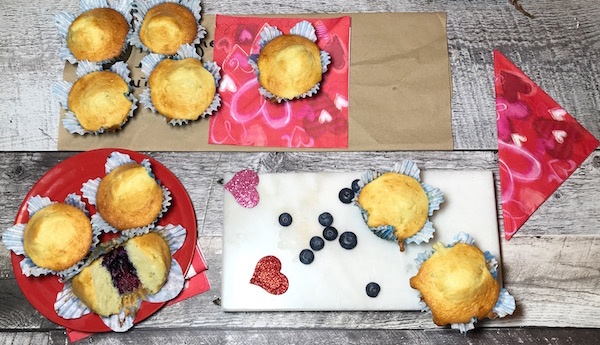 Muffins aux Bleuets pour la St-Valentin 9