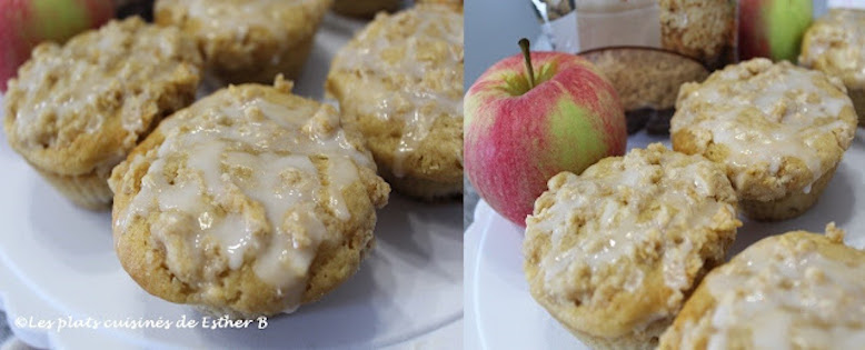 Muffins aux Pommes, Glaçage à la Vanille 3