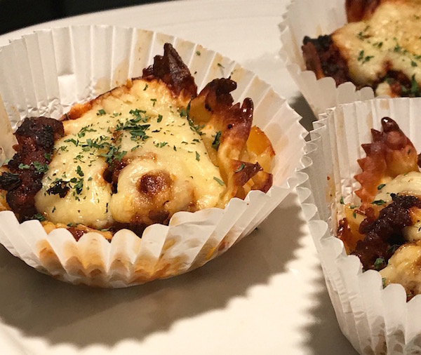 Muffins Macaroni Sauce à la Viande 4