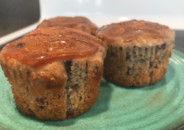 Muffins Pommes, Bleuets et Caramel 5