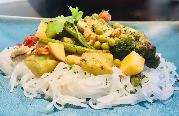 Nouilles Chinoises, Légumes et Poulet 4