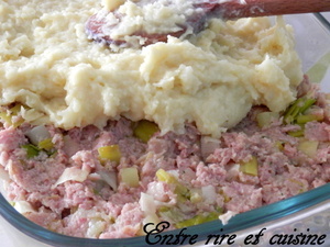 Parmentier de jambon et poireaux 2