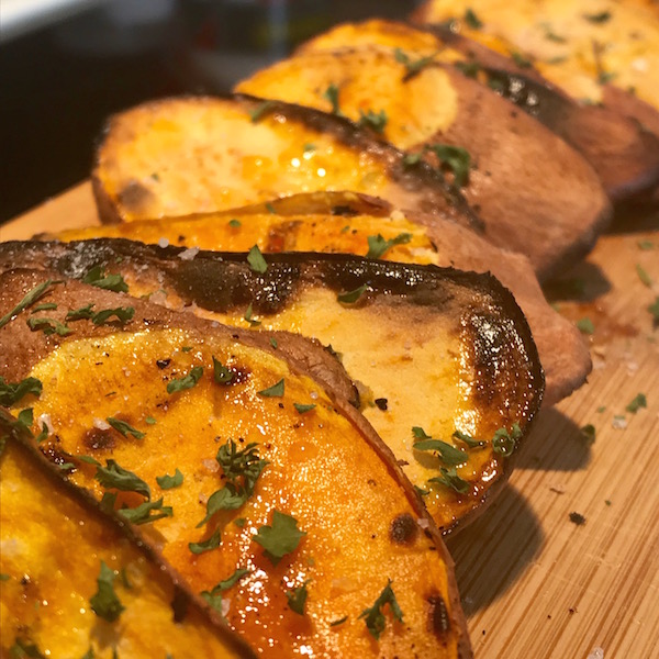Patates Douces sur le BBQ