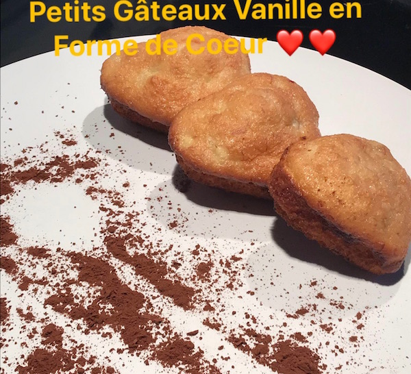 Petits Gâteaux Vanille en Forme de Coeur 5