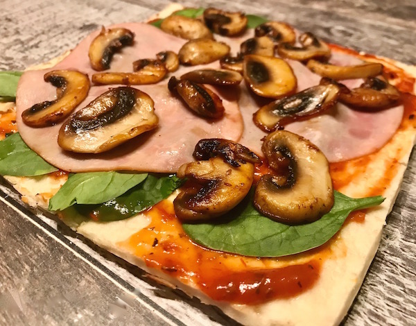 Pizza Croûte Mince Champignons 8