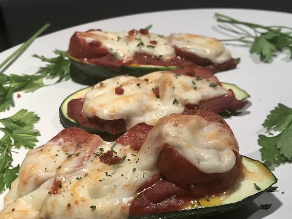 Pizza Zucchinis avec Salami 3