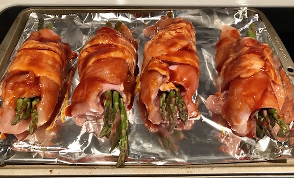 Poitrines de Poulet Farci Enrobé de Bacon