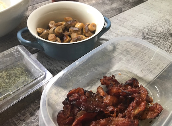 Poivrons Farcis Poulet Bacon à la Sauce Alfredo 1