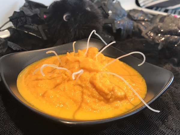 Potage aux Carottes et Araignée Blanche pour L'halloween 1