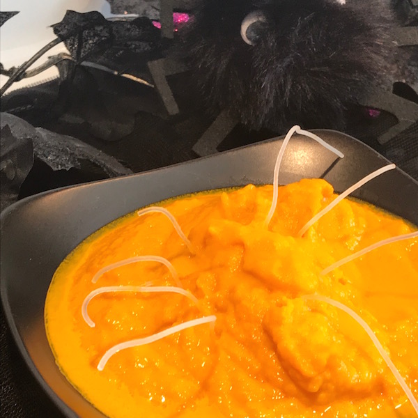 Potage aux Carottes et Araignée Blanche pour L'halloween 3