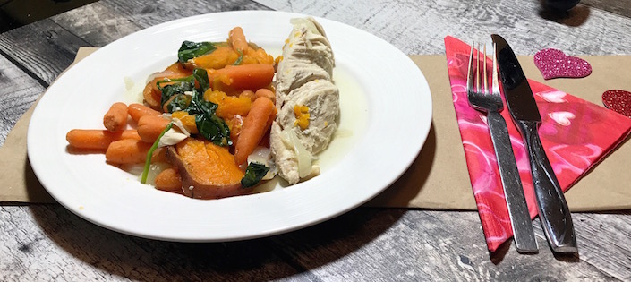 Poulet avec Légumes pour la St-Valentin 5