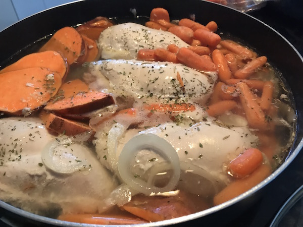 Poulet avec Légumes pour la St-Valentin