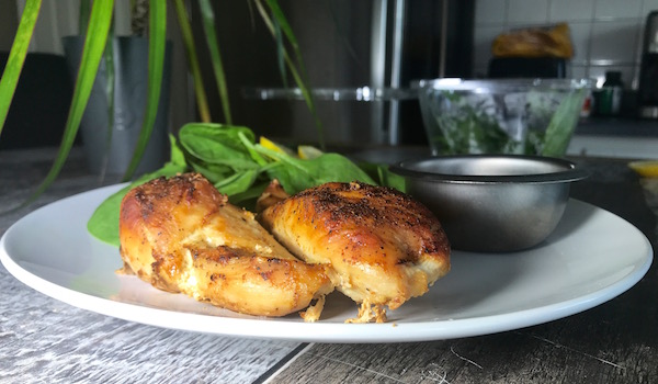 Poulet Croustillant avec Sirop D'érable Cuit au Four 6