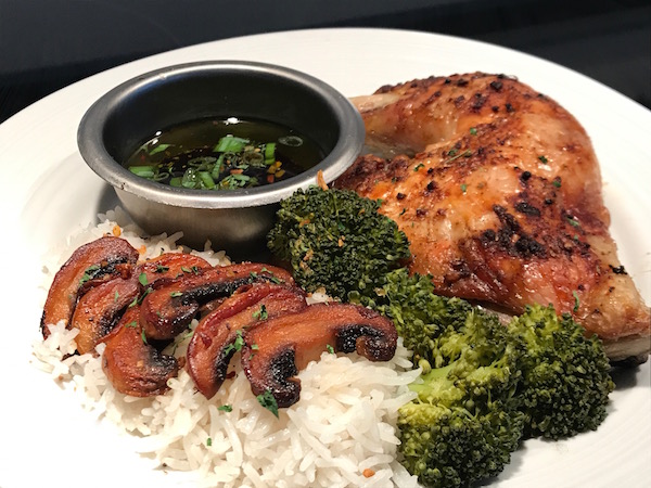 Poulet Cuit au Four, Riz Basmati et Légumes 1