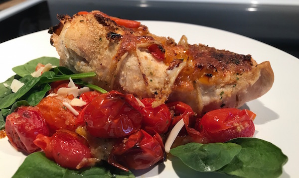 Poulet Farci aux Légumes et Fromage