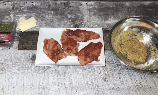 Poulet Farci de Fromage Enrobé de Pâte Tomate 7