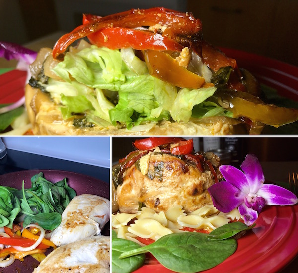 Poulet Farci de Légumes et Fromage 11