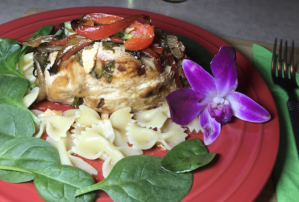 Poulet Farci de Légumes et Fromage 2
