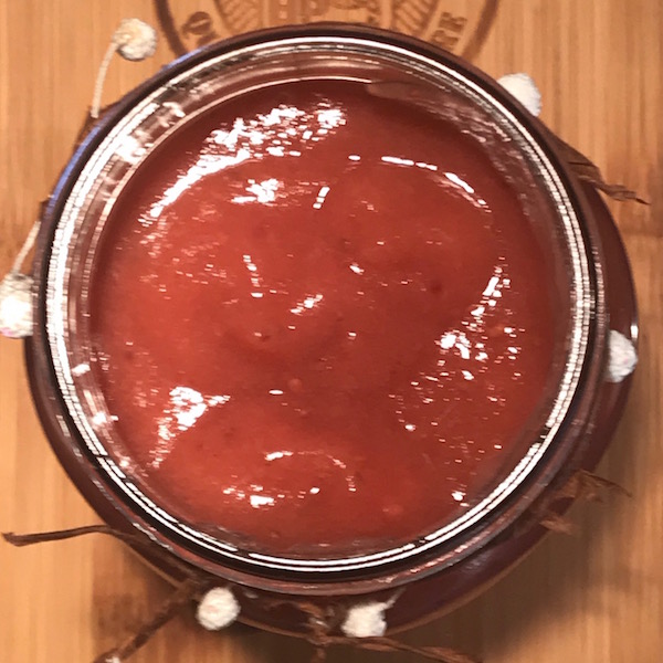 Purée de Pommes et de Fraises 