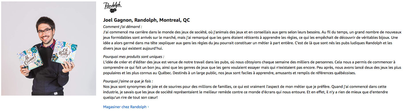 Magasiner chez Randolph