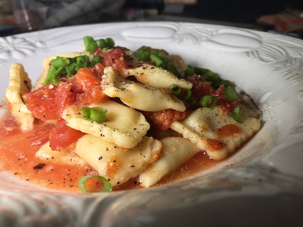 Ravioli au Fromage Sauce Tomates