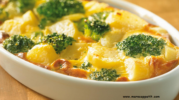 Gratin aux Brocolis et Pommes de Terre