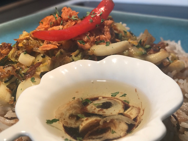 Riz Basmati et Légumes Frits, la sauce