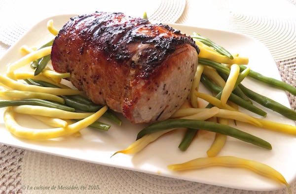 Rôti de Longe de Porc au Four, Miel et Moutarde 1