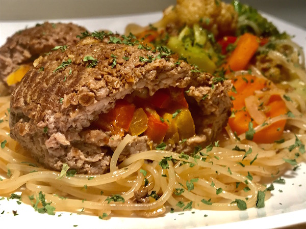 Roulés de Bœuf Farcis aux Poivrons