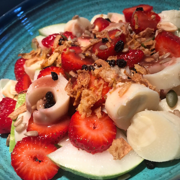 Salade Coeur de Palmier, Fraises et Graines de Tournesol 8