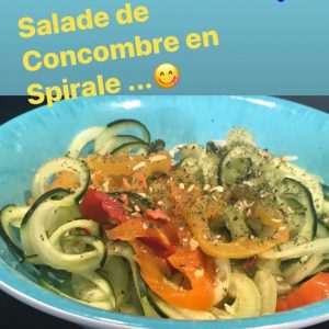 Salade de Concombre en Spirale