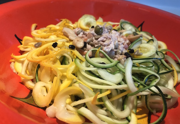 Salade de Courgettes en Spirale avec du Thon 1