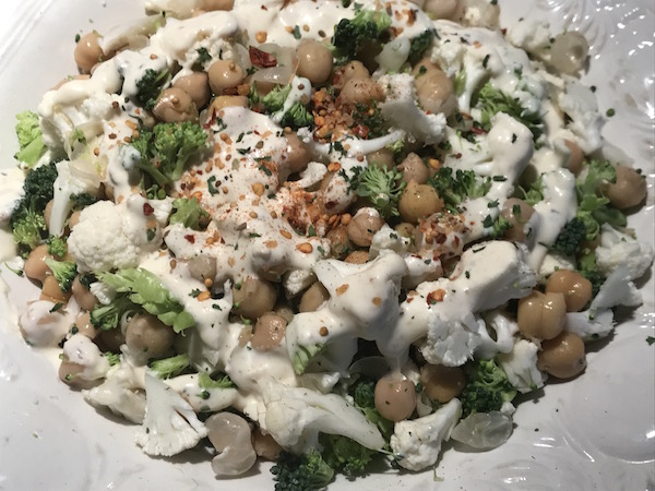 Salade de Pois Chiches, Chou-Fleur et Brocoli 2
