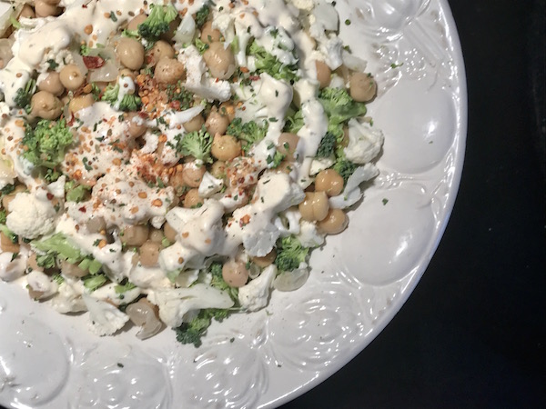 Salade de Pois Chiches, Choux-Fleurs et Brocolis 2