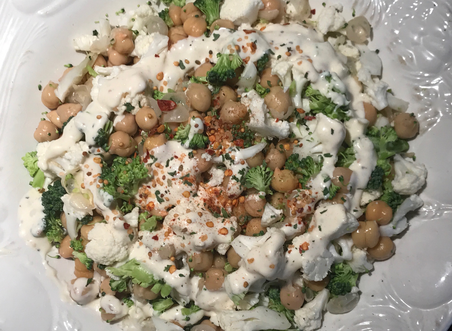 Fleurettes de brocoli et de chou-fleur à la romaine