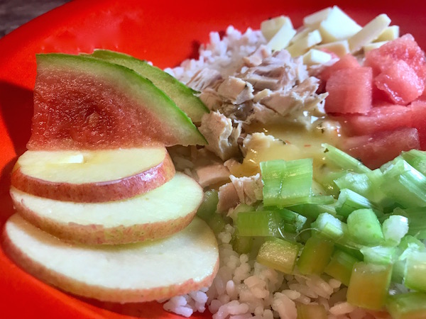 Salade de Riz avec Légumes et Fruits 5