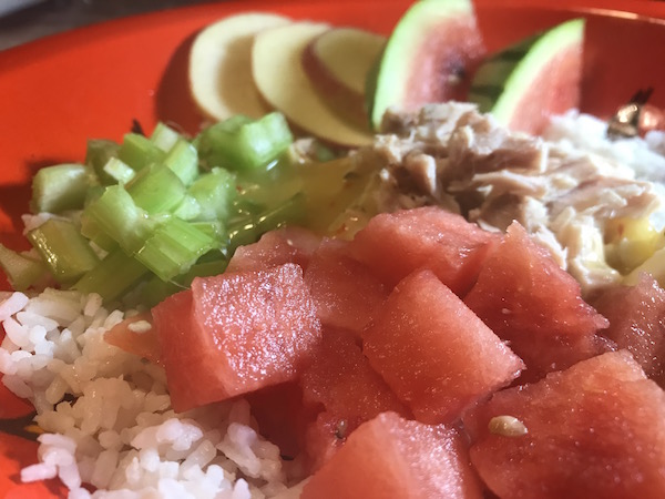 Salade de Riz avec Légumes et Fruits 7