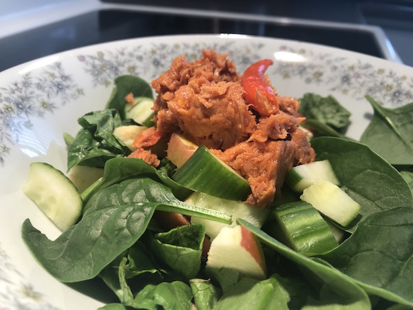 Salade d'épinards et Thon 2