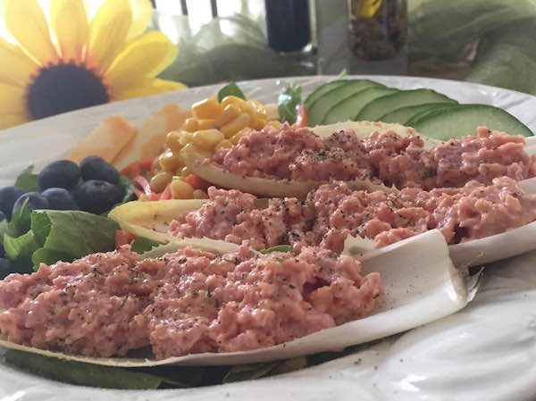 Salade Ensoleillée avec Endives Farcis de Jambon 2