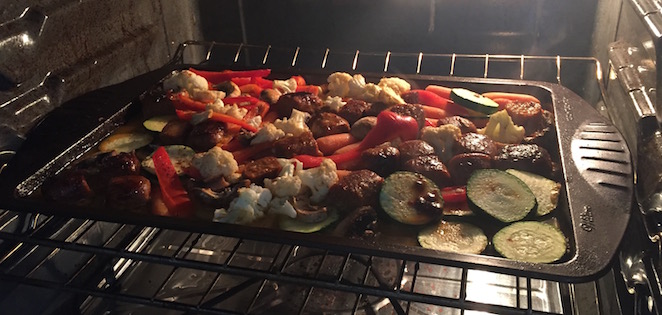 Saucisse italienne et legumes au four 3