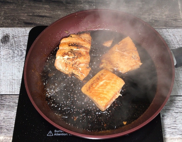 Saumon Cuit avec Vinaigre Balsamique 2
